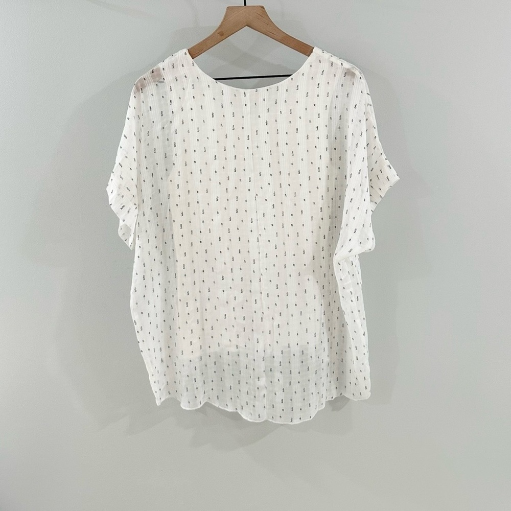 Ellison Layered Blouse White Size Small - Picture 6 of 6